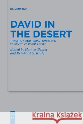 David in the Desert No Contributor 9783111087740 de Gruyter