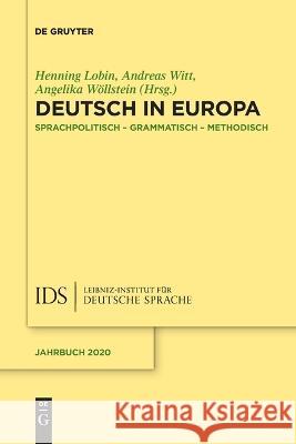 Deutsch in Europa No Contributor 9783111121949 de Gruyter