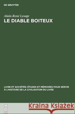 Le diable Boiteux Alain-René Lesage 9783111171449