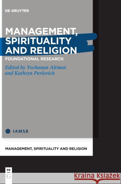 Management Spirituality and Religion  9783111214672 De Gruyter