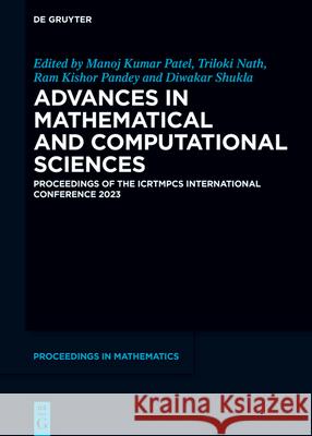 Advances in Mathematical and Computational Sciences No Contributor 9783111304373 de Gruyter