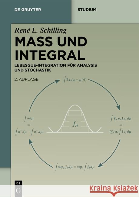 Ma? Und Integral: Lebesgue-Integration F?r Analysis Und Stochastik Ren? L. Schilling 9783111342771 de Gruyter