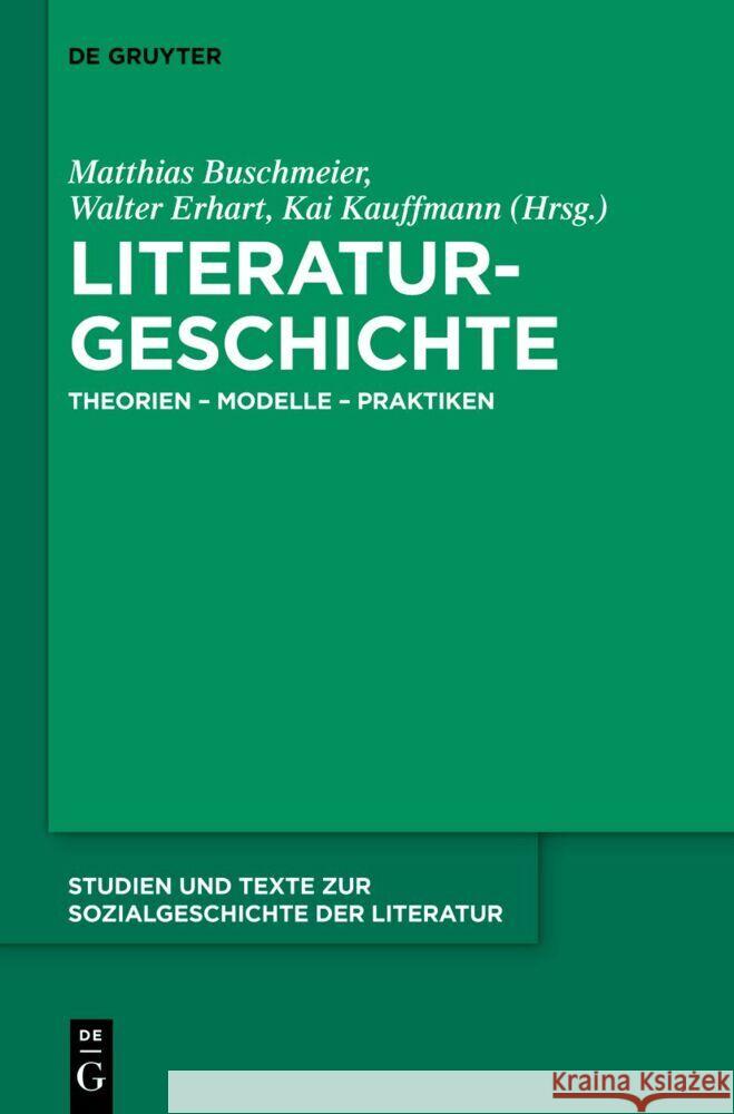 Literaturgeschichte  9783111356105 De Gruyter