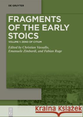 Zeno of Citium Christian Vassallo Emanuele Zimbardi Fabian Ruge 9783111383941 de Gruyter