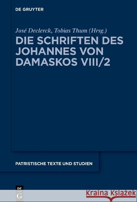 Liber I (de Deo): Zweiter Halbband. Ζ-Χ Jos? Declerck Tobias Thum 9783111385082 de Gruyter