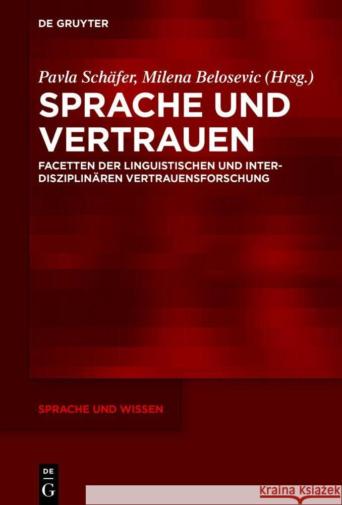 Sprache und Vertrauen No Contributor 9783111452739 de Gruyter