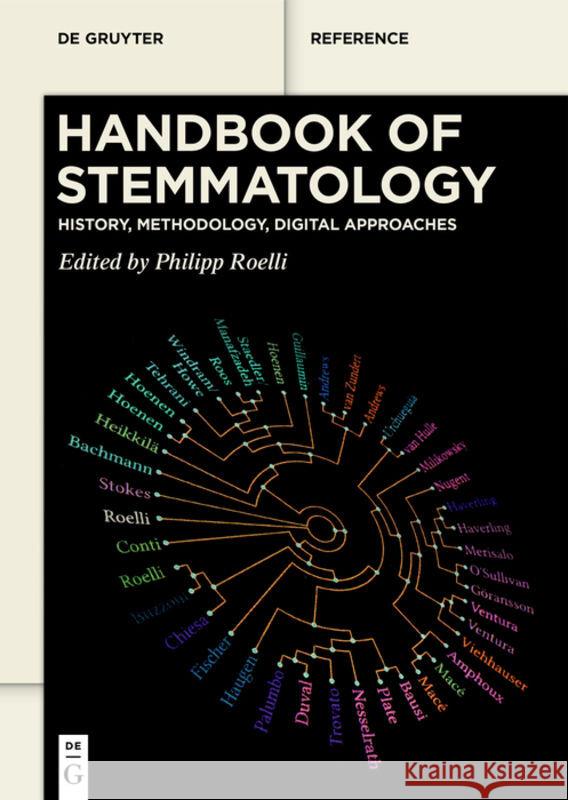 Handbook of Stemmatology No Contributor 9783111551432 de Gruyter