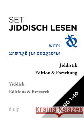 Set: Jiddisch Lesen: Jiddistik Edition Und Forschung Bd. 1-10 Efrat Gal-Ed Roland Gruschka Simon Neuberg 9783112210581 Dusseldorf University Press