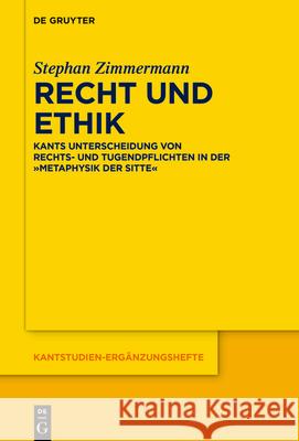 Recht und Ethik Stephan Zimmermann 9783112226612 de Gruyter