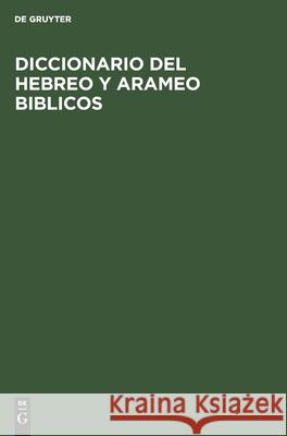 Diccionario del Hebreo Y Arameo Biblicos Georg Fohrer, Hans Werner Hoffmann, Friedrich Huber, Jochen Vollmer, Gunther Wanke 9783112307366