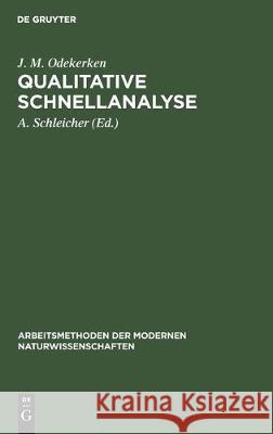 Qualitative Schnellanalyse G. Charlot D. Bezier R. Gauguin 9783112307717 de Gruyter