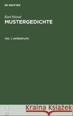 Unterstufe Karl Hessel 9783112350652 de Gruyter