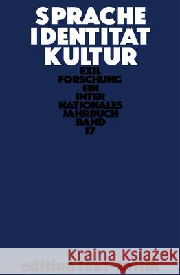 Sprache - Identität - Kultur Krohn, Claus-Dieter 9783112422830