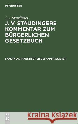 Alphabetischer Gesammtregister No Contributor   9783112467534 de Gruyter