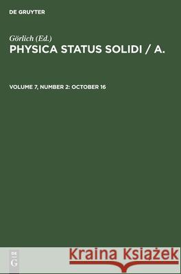 October 16 No Contributor 9783112472712 de Gruyter