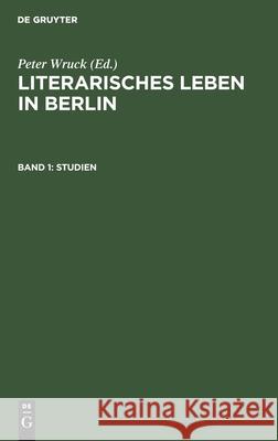 Studien Peter Wruck, No Contributor 9783112485699
