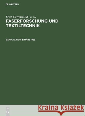 März 1969 K Kauter, F Stammberger, G Tischendorf, No Contributor 9783112489192 De Gruyter