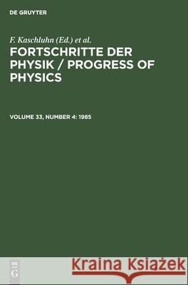 1985 No Contributor 9783112500750 de Gruyter