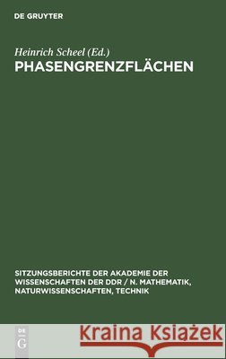 Phasengrenzflächen Scheel, Heinrich 9783112504758