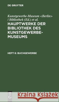 Buchgewerbe No Contributor 9783112510018
