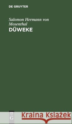 Düweke Salomon Hermann Von Mosenthal 9783112512050