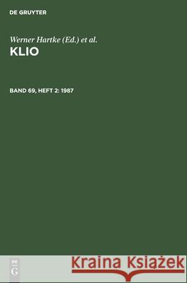 1987 No Contributor 9783112519677 de Gruyter