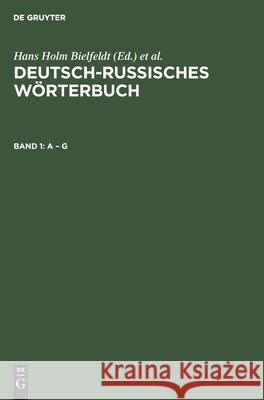 A - G Ronald Lötzsch, No Contributor, Hans Holm Bielfeldt 9783112531310
