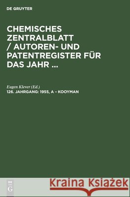 1955, a - Kooyman Pflücke, Maximilian 9783112540794