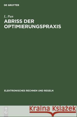 Abriss Der Optimierungspraxis L Pun 9783112550731 De Gruyter