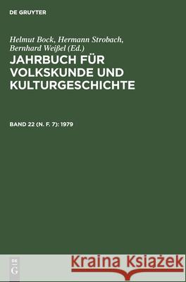 1979 Hubert Feger, C F Graumann, Klaus Holzkamp, Martin Irle, No Contributor 9783112569931 De Gruyter