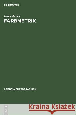 Farbmetrik Hans Arens 9783112576496