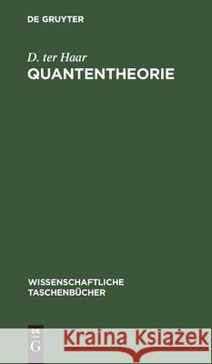 Quantentheorie: Einführung Und Originaltexte Haar, D. Ter 9783112596593 de Gruyter