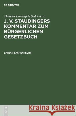 Sachenrecht No Contributor 9783112600917 de Gruyter