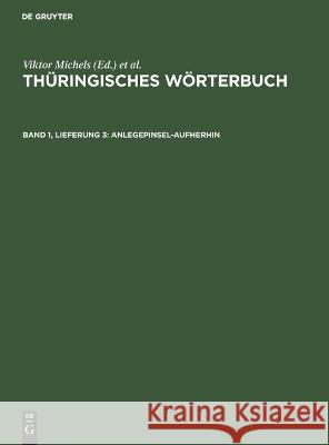 Anlegepinsel-Aufherhin Wolfgang Lösch, Rainer Petzold, Frank Reinhold, Susanne Wiegand, No Contributor 9783112615812