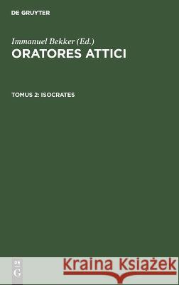 Isocrates No Contributor 9783112630334 De Gruyter