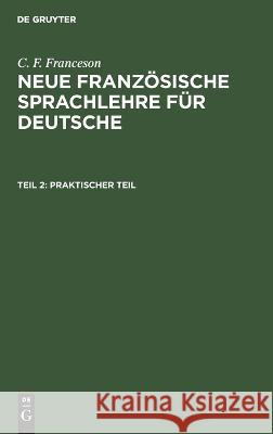 Praktischer Teil No Contributor 9783112636176 De Gruyter