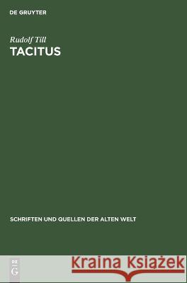 Tacitus Rudolf Till   9783112650592 de Gruyter