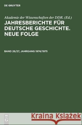 Jahresberichte für deutsche Geschichte. Neue Folge No Contributor 9783112652398 de Gruyter