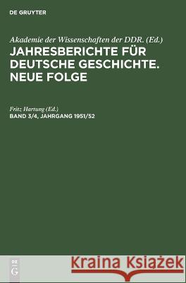 Jahresberichte für deutsche Geschichte. Neue Folge No Contributor 9783112652992 de Gruyter