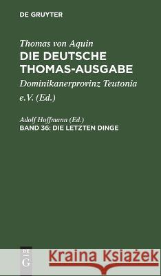 Die Letzten Dinge: Supplement, 87-99 Adolf Hoffmann, No Contributor 9783112658215