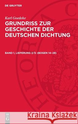 Lieferung 2 (Bogen 14-28): Avgggdd-B, Band 1 Georg Minde-Pouet Eva Rothe 9783112702109