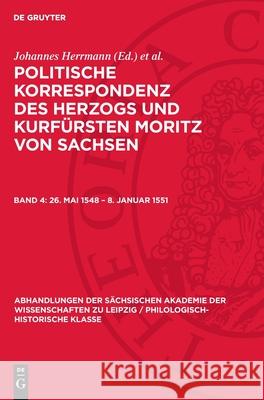 26. Mai 1548 - 8. Januar 1551 Johannes Herrmann G?nther Wartenberg 9783112707548 de Gruyter