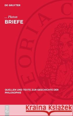 Briefe Platon                                   Johannes Irmscher 9783112714805 de Gruyter