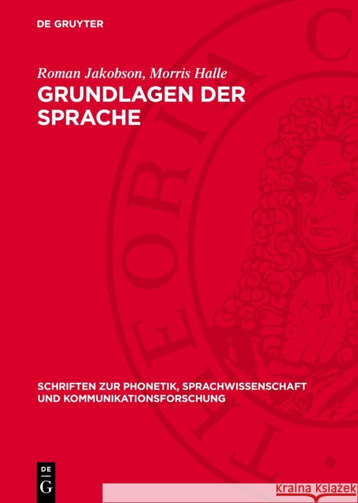 Grundlagen Der Sprache Roman Jakobson Morris Halle Georg Friedrich Meier 9783112732380