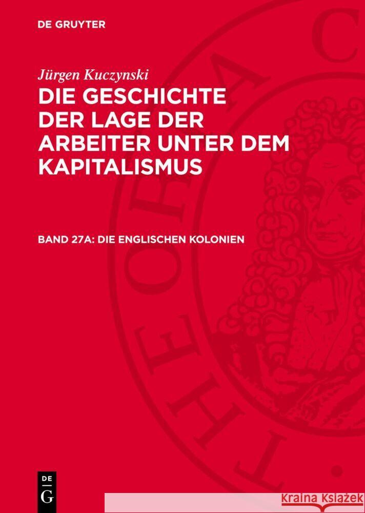 Die englischen Kolonien Jürgen Kuczynski 9783112758663