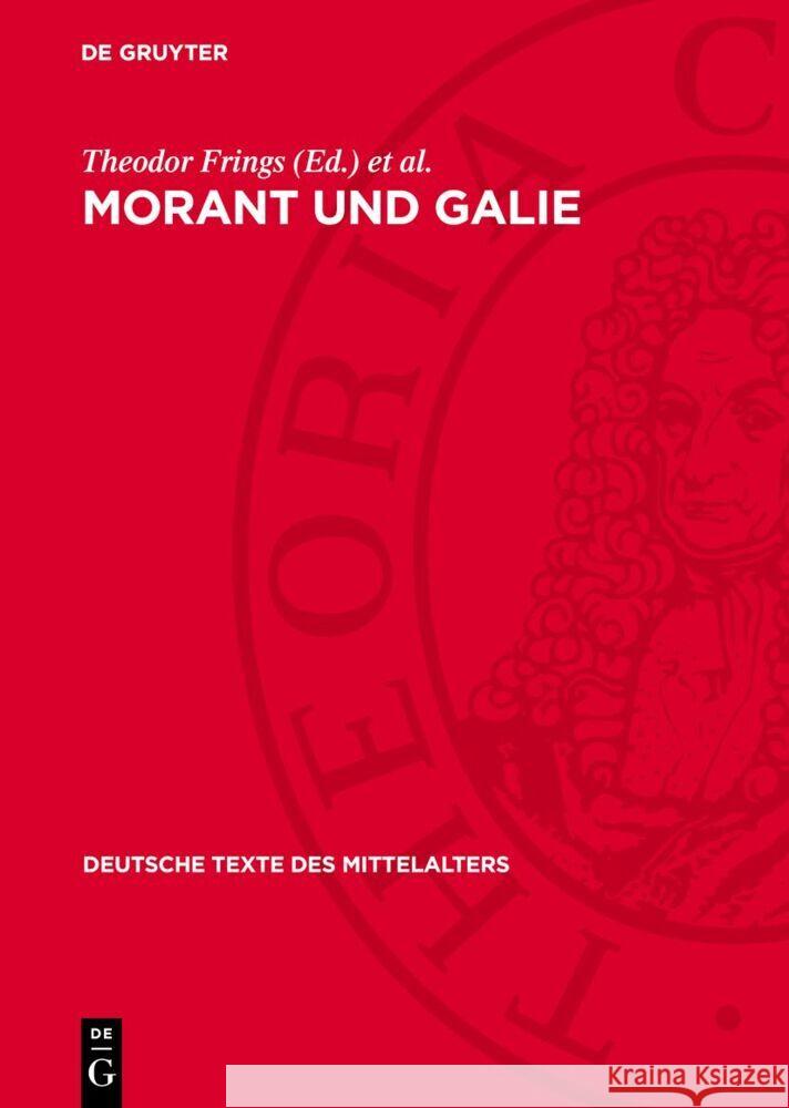 Morant und Galie Elisabeth Linke, Theodor Frings 9783112768488