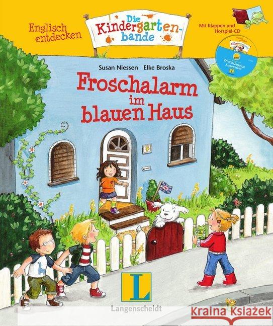 Froschalarm im blauen Haus, m. Audio-CD : Mit digitalem Add-on. Text teilw. in englischer Sprache Niessen, Susan; Broska, Elke 9783125632462 Langenscheidt bei PONS