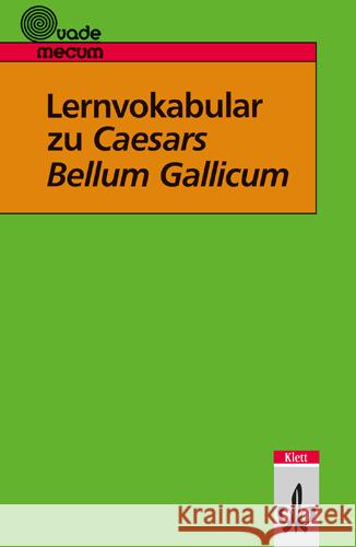 Lernvokabular zu Caesars 'Bellum Gallicum' Bloch, Gottfried   9783126296106 Klett