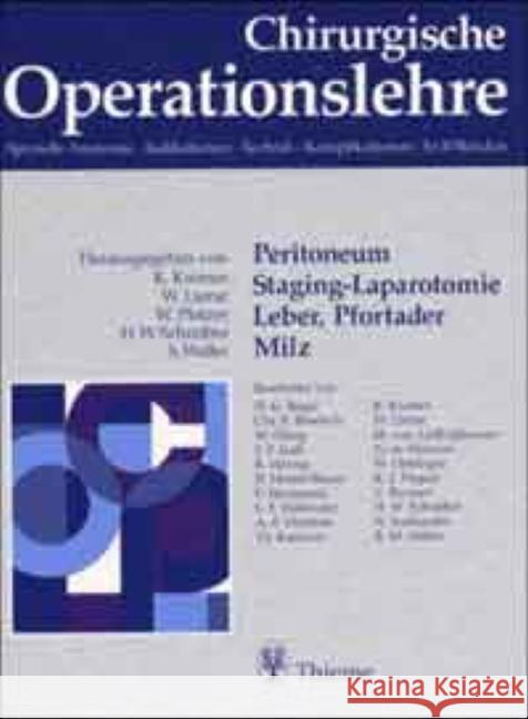 Peritoneum, Staging-Laparotomie, Leber, Pfortader, Milz  9783136955017 Thieme, Stuttgart