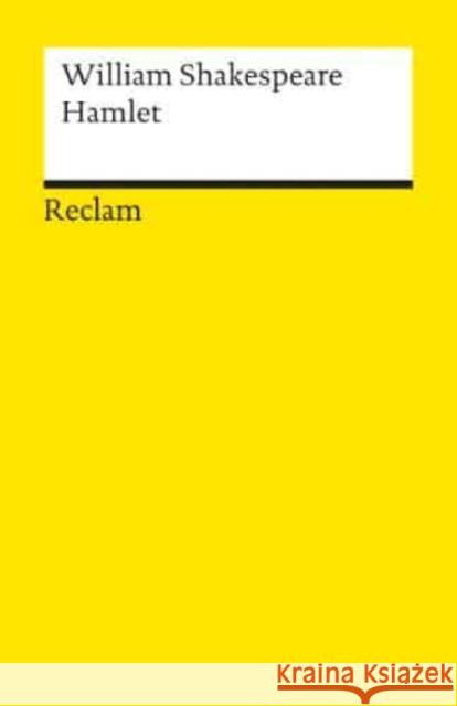 Hamlet : Prinz von Dänemark. Tragödie Shakespeare, William   9783150000311 Reclam, Ditzingen